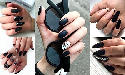 Czarny manicure - galeria stylowych i eleganckich zdobień