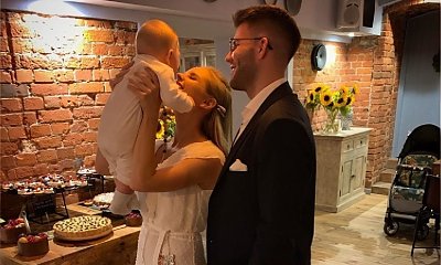 Olga Kalicka ochrzciła syna. Internautki wbijają szpilę: "Chrzciny, a ślubu nie ma"