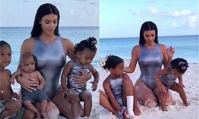 Kim Kardashian pochwaliła się dziećmi na Bahamach. A przy tym zdradziła, że lekko nie jest!