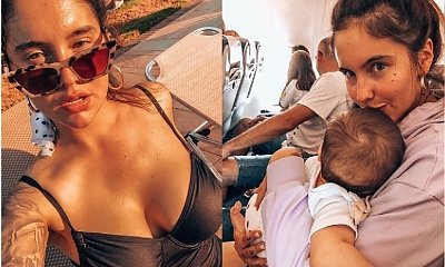 Ola Żuraw z "Top Model" chwali się figurą osiem miesięcy po narodzinach córeczki: "Sądzę, że wyglądam zaje***ście"