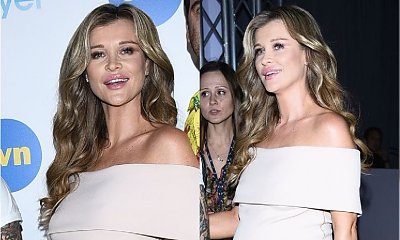 Joanna Krupa w 7 miesiącu CIĄŻY w obcisłej białej sukience promuje "Top Model". Widać, że poród już niedługo!