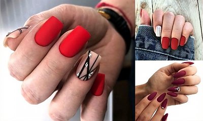 Czerwony manicure - galeria jesiennych stylizacji