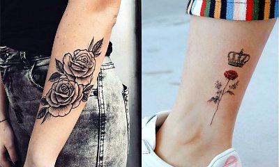 Tatuaż róża - galeria fantastycznych wzorów dla kobiet