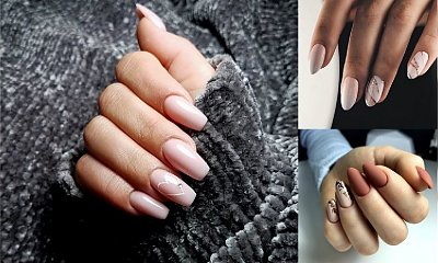 Jesienny nude manicure - najpiękniejsze stylizacje z sieci