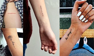 Tatuaże napisy - galeria unikatowych i mega kobiecych wzorów