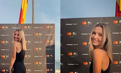 Joanna Koroniewska na festiwalu w Wenecji zaskoczyła dziurawą sukienką! Góra skromna, ale spójrzcie na dół. OMG!
