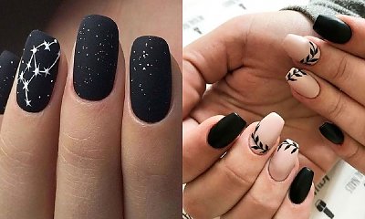 Czarny manicure - 25 najpiękniejszych, gustownych stylizacji paznokci