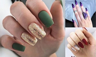 Matowy manicure 2019/2020 - galeria nietuzinkowych zdobień