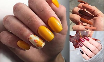Manicure w jesiennych kolorach - galeria pięknych stylizacji