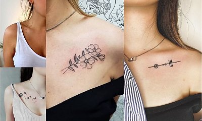 Tatuaże na obojczyk - 20 najpiękniejszych wzorów z sieci