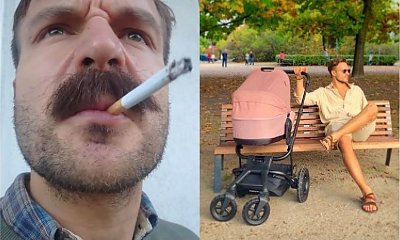 Piotr Stramowski pali przy dziecku! Internauci oburzeni: Słabe. Nie pali się przy dzieciach