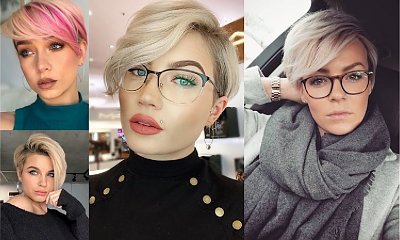 Krótkie fryzury z grzywką na bok – te niesamowite cięcia to HIT!