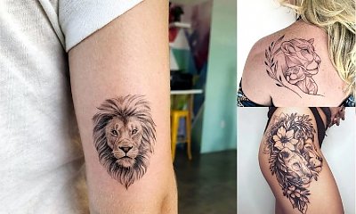 Tatuaże z motywem lwa - galeria przepięknych wzorów dla kobiet