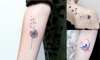 Tatuaż dmuchawiec - 21 unikatowych wzorów dla kobiet