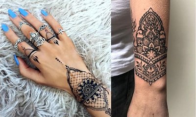 Tatuaż mandala cuff - galeria najmodniejszych wzorów na rękę