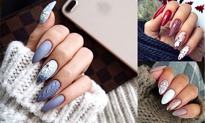 Świąteczny manicure - galeria wyjątkowych i uroczych wzorków 2019/2020
