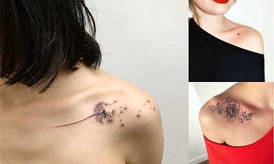 Tatuaż na obojczyk - 20 ultrakobiecych wzorów