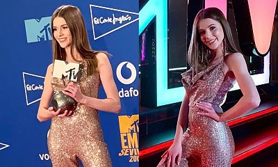 Roksana Węgiel na MTV EMA 2019 w złotym kombinezonie i w szpilkach wyglądała NAD WIEK dojrzale! "Już się pręży, wypina i epatuje seksem" - grzmią fani