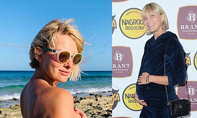 Joanna Moro w 7. miesiącu trzeciej ciąży pozuje topless! Zdjęcia podzieliły internautów: Jeszcze majtki zdejmij!