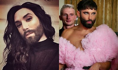 Conchita Wurst wróciła do starego stylu! Pozuje w sukience z odkrytym torsem i owłosioną nogą