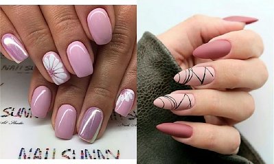 Różowe paznokcie w różnych odcieniach - 22 propozycje na różowy manicure [GALERIA]