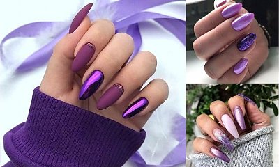 Fioletowy manicure - galeria fantastycznych stylizacji