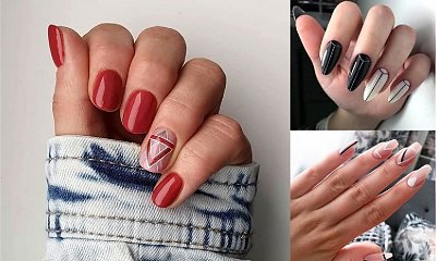 20 pomysłów na nietuzinkowy manicure z dodatkiem geometrycznych zdobień! [galeria]