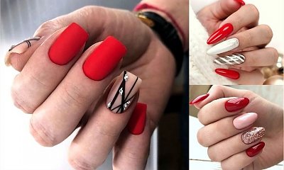 Czerwony manicure - galeria trendów na zimę
