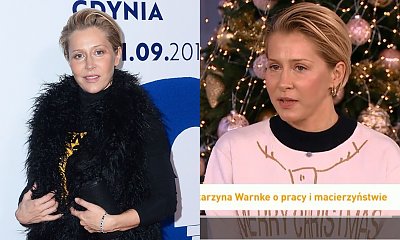 Katarzyna Warnke szczerze o macierzyństwie. "Połóg źle wygląda"