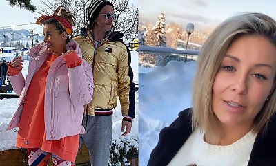 Małgorzata Rozenek zaczęła już świętowanie Nowego Roku! W Polsce znalazła śnieg