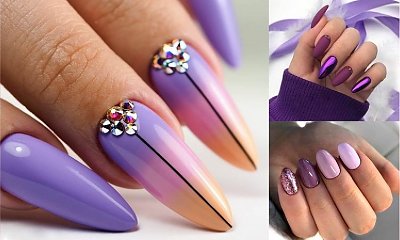 Fioletowy manicure - 21 fantastycznych stylizacji