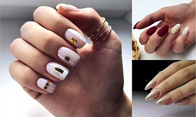 25 pomysłów na manicure ze złotymi zdobieniami [galeria]