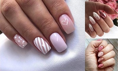 Różowy manicure - galeria najlepszych zdobień z sieci
