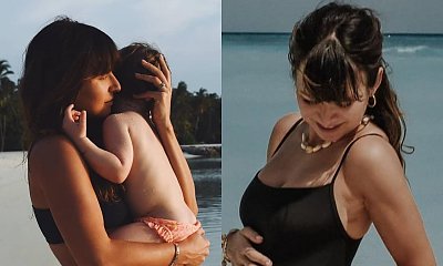 Anna Lewandowska pokazuje CIĄŻOWY BRZUCH w kostiumie kąpielowym! To już 6. miesiąc!