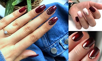 Bordowy manicure - galeria najciekawszych zdobień