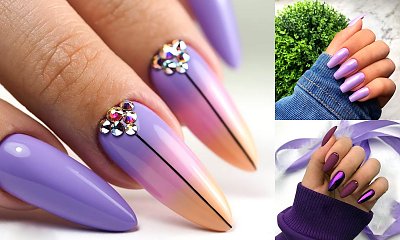 Fioletowy manicure - kilkanaście ultramodnych stylizacji
