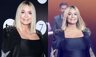Małgorzata Rozenek prezentuje ciążowy brzuszek w bardzo obcisłej czarnej sukni na ramówce TVN. Widać, że to już 6 miesiąc?