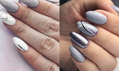 Szare paznokcie - 18 pomysłów na szary manicure [GALERIA 2020]