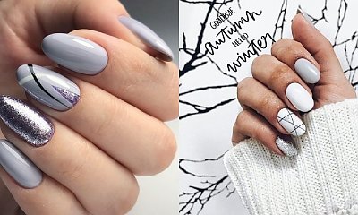 Szary manicure - 26 pomysłów na szare paznokcie, najmodniejsze wzory 2020