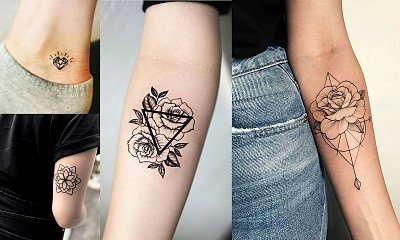 Geometryczne tatuaże - 15 pięknych wzorów dla dziewczyn