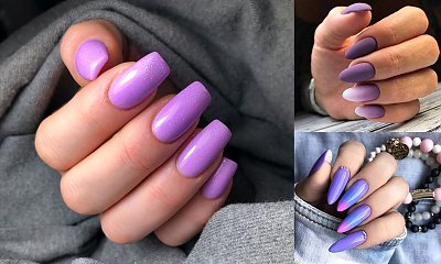 Fioletowy manicure ponownie na topie - galeria niebanalnych stylizacji
