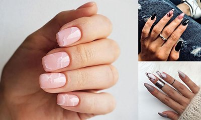 Najpiękniejsze zdobienia na wiosnę - marmurkowy manicure rządzi!