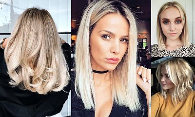 Półdługie fryzury w kolorze blond - przegląd najpiękniejszych cięć z sieci