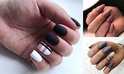 Matowe paznokcie - wiosenna galeria manicure