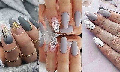 Szary manicure - top 16 stylizacji, które Cię urzekną!