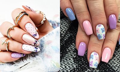 Paznokcie w kwiaty - 21 pomysłów na kwiatowy, wiosenny manicure [GALERIA]