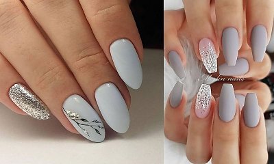 Ponadczasowy szary manicure - galeria pomysłowych stylizacji