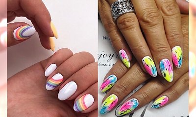 Kolorowy manicure na wiosnę i lato - 20 pomysłów na wyjątkowe paznokcie [GALERIA]