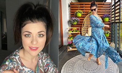 Kasia Cichopek wygina się w samym ręczniku! Ledwo trzyma się na piersiach