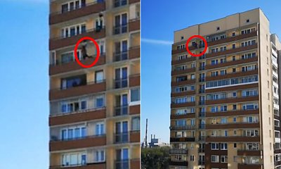 Z 20 piętra warszawskiego bloku skacze mężczyzna. Po chwili dołącza do niego druga osoba
